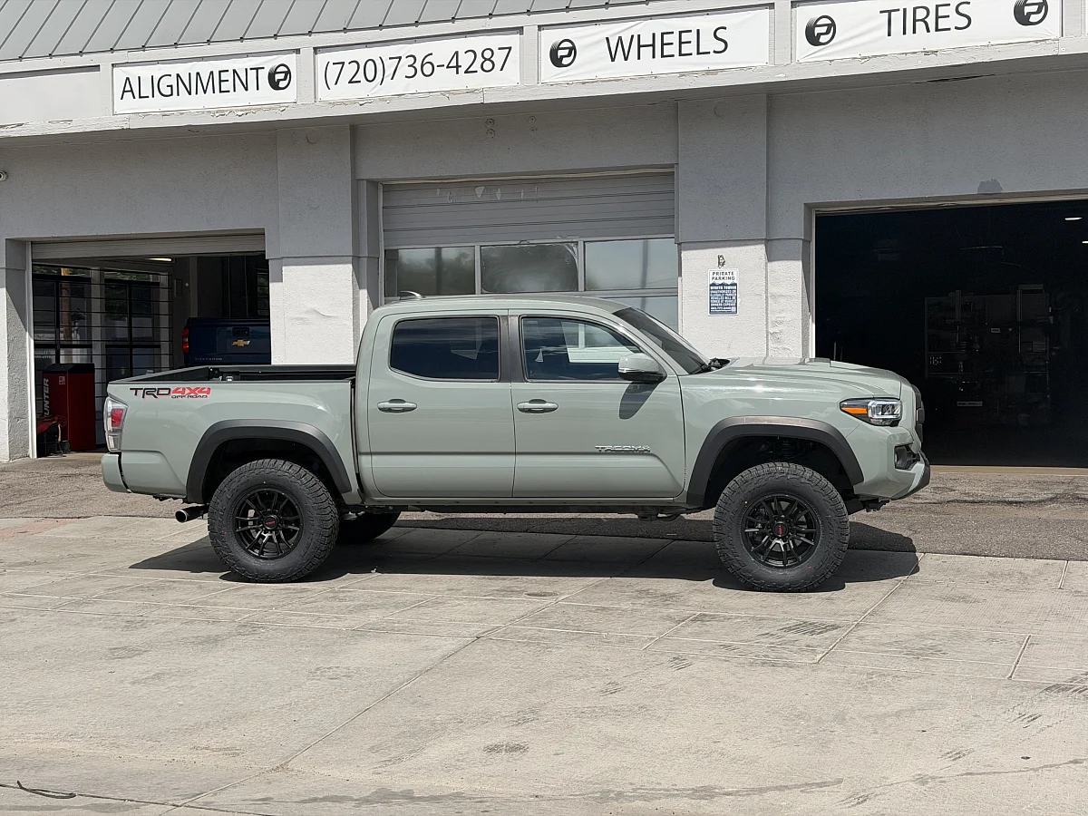 AGP 306 Black Aftermarket Wheel on 2023 Toyota Tacoma
