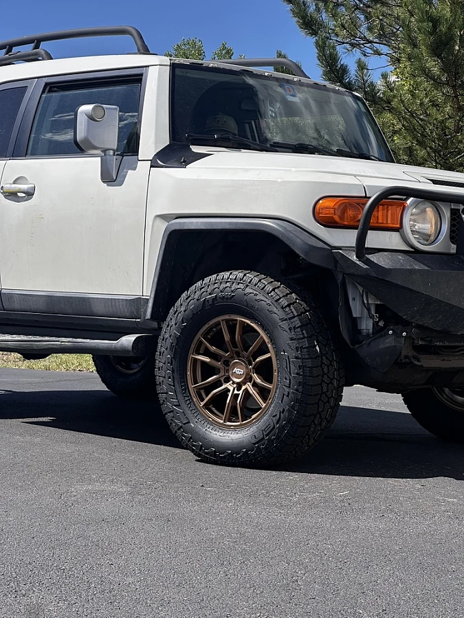 2012 Toyota FJ Cruiser with AGP 306 Bronze Rims