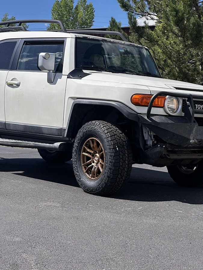 2012 Toyota FJ Cruiser with AGP 306 Bronze Wheels
