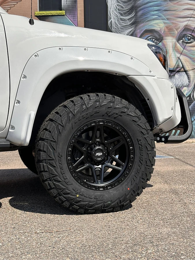2015 Toyota Tacoma with Black AGP 307 Rims