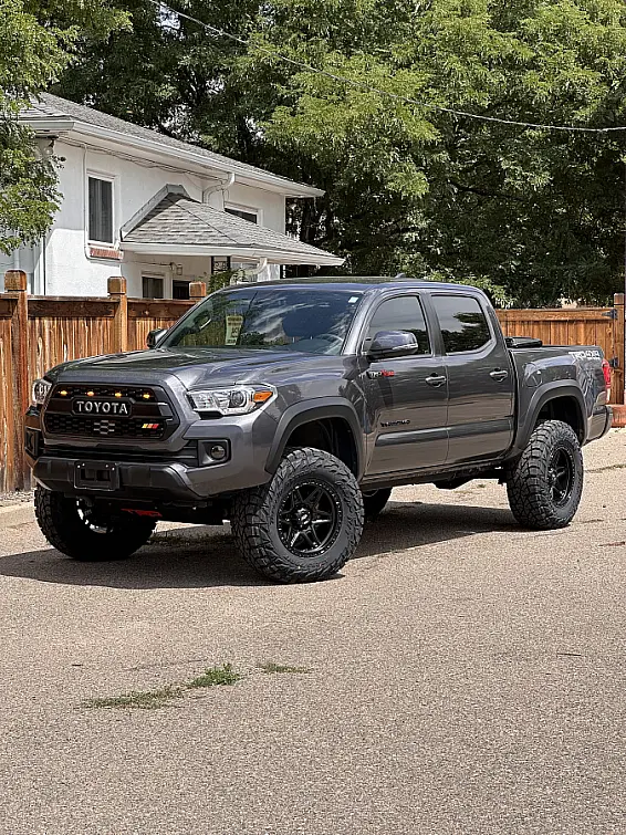 Black AGP 307 Rim on 2024 Toyota Tacoma