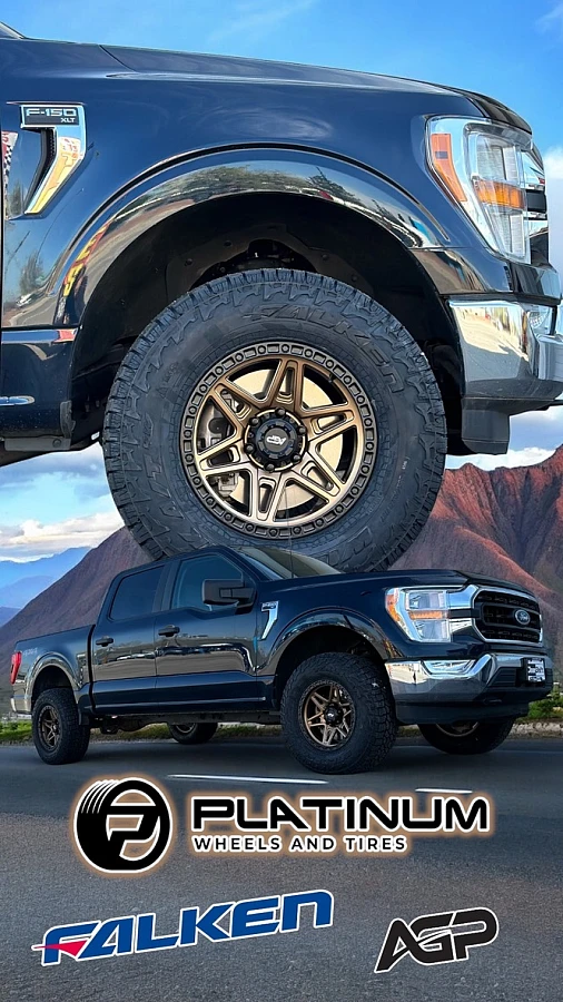 2025 Ford F-150 with Bronze AGP 307 Rims