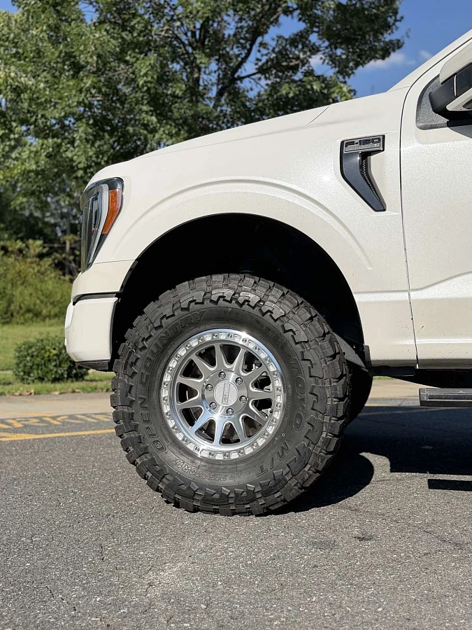 2026 Ford F-150 with AGP 310 Silver Machined Wheels