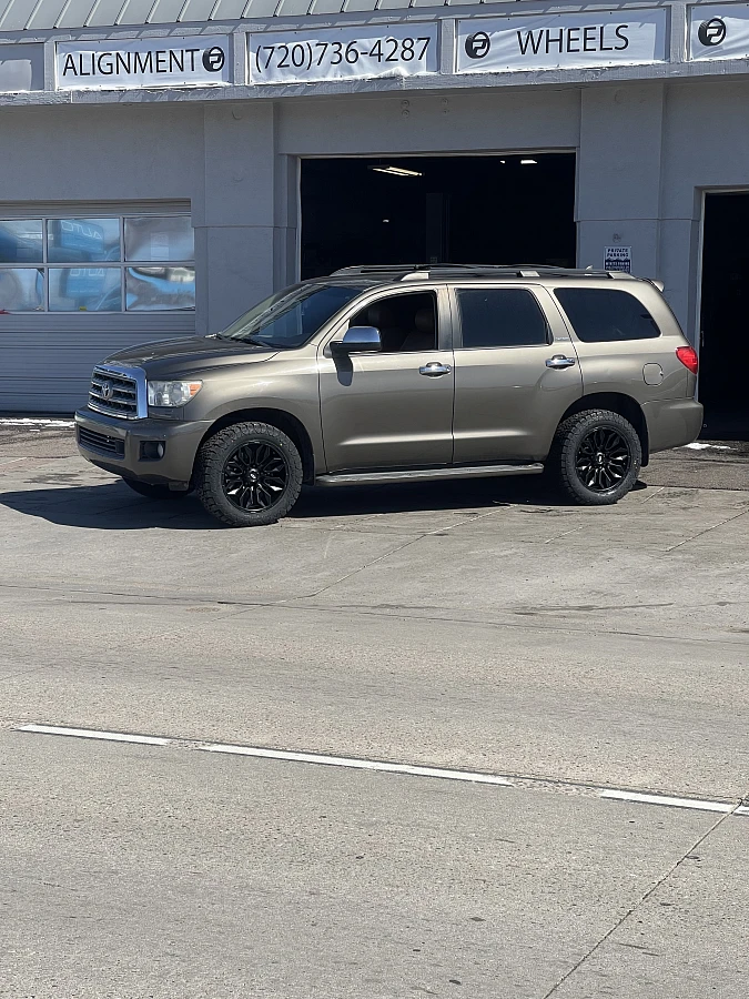 2009 Toyota Sequoia with AGP HD304 Black Rims