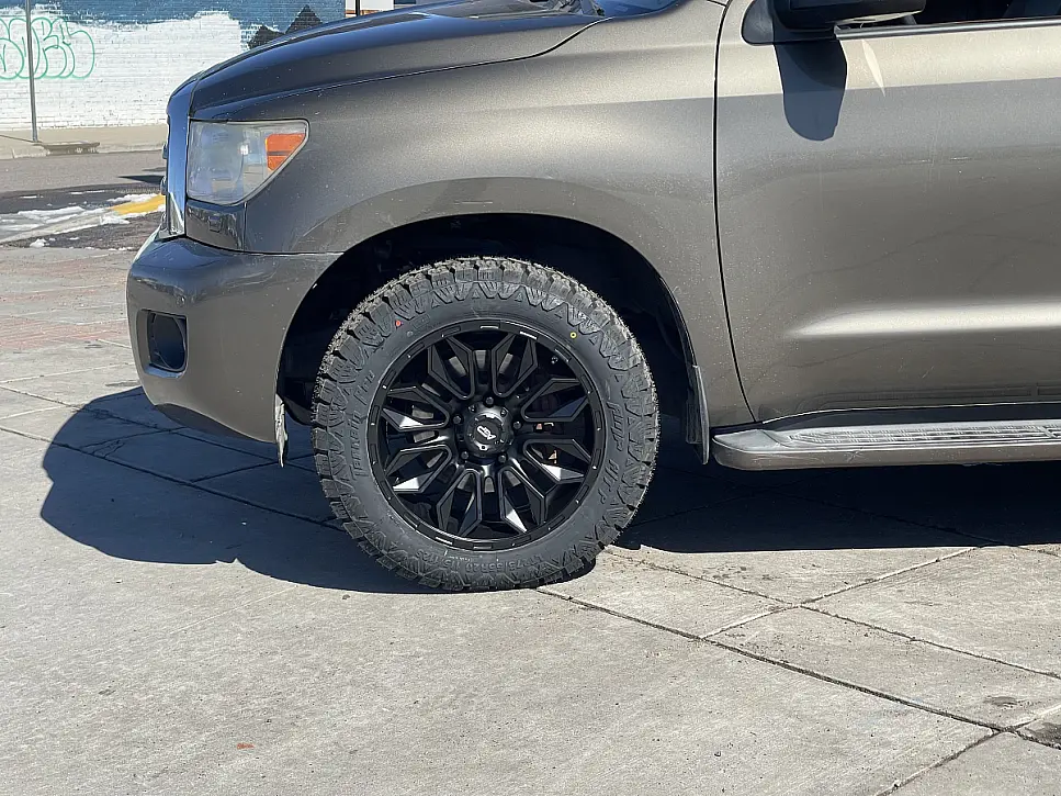 2009 Toyota Sequoia with Black AGP HD304 Rims