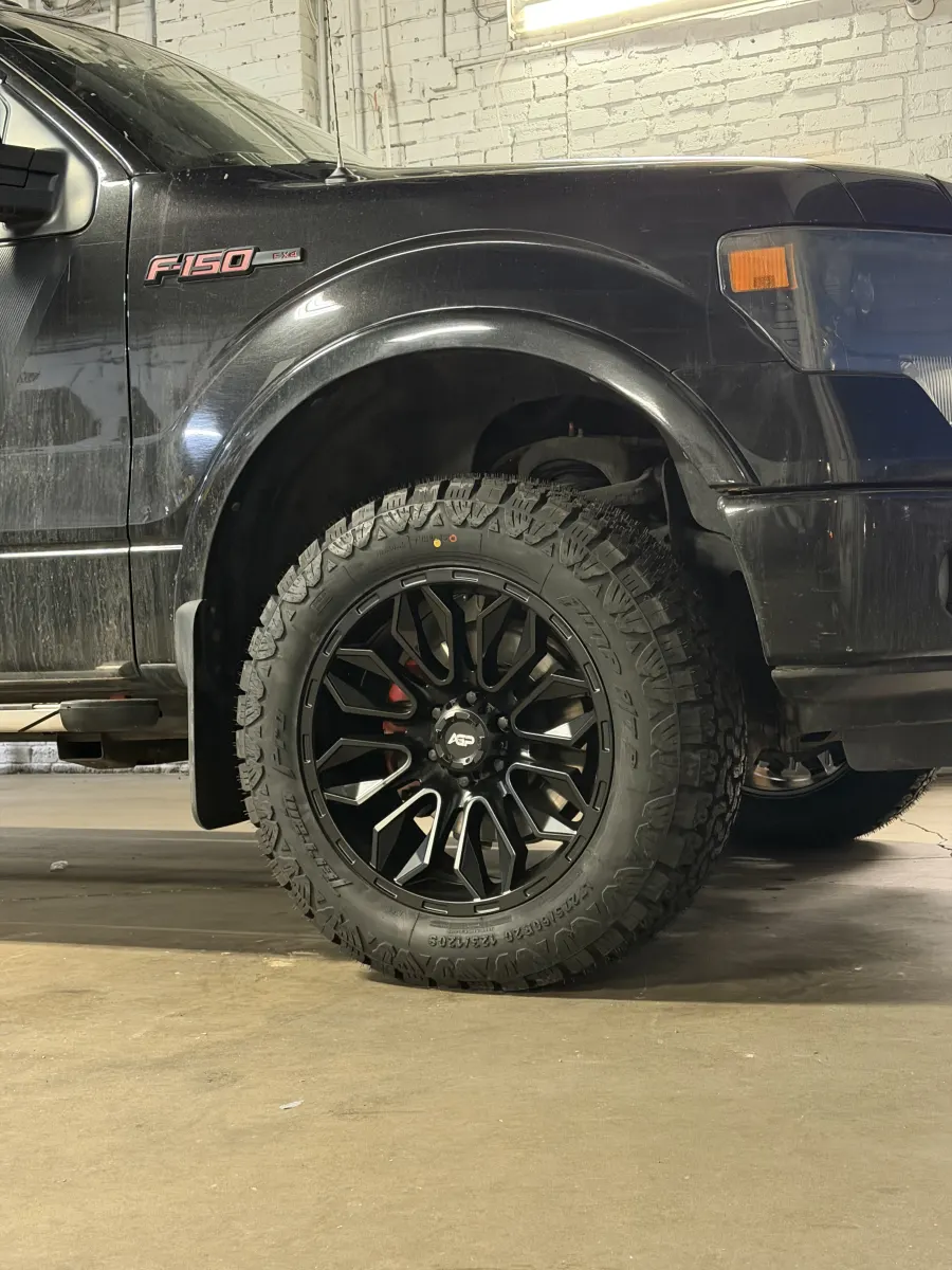 2014 Ford F-150 with AGP HD304 Black Rims