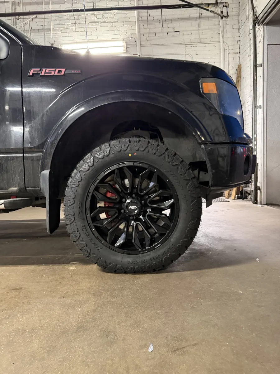 2014 Ford F-150 with AGP HD304 Black Wheels