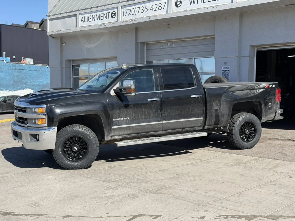 2017 Chevrolet Silverado 2500HD with AGP HD304 Black Rims