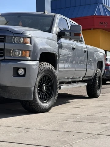2018 Chevrolet Silverado 2500HD with AGP HD304 Black Wheels