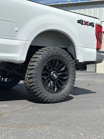 2019 Ford F-250 with AGP HD304 Black Wheels
