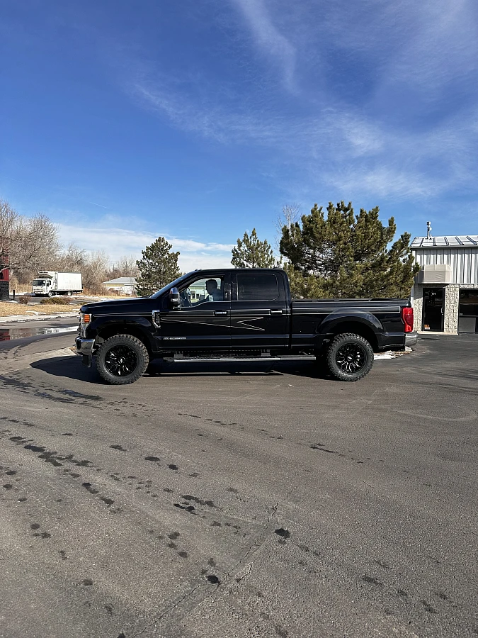 2019 Ford F-350 with AGP HD304 Black Rims