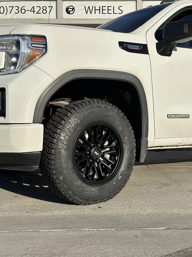 2021 GMC Sierra 1500 with AGP HD304 Black Rims