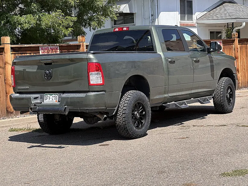 2023 RAM 2500 with AGP HD304 Black Rims