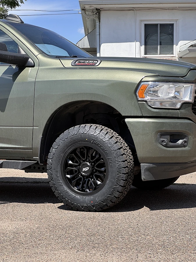 2023 RAM 2500 with Black AGP HD304 Rims