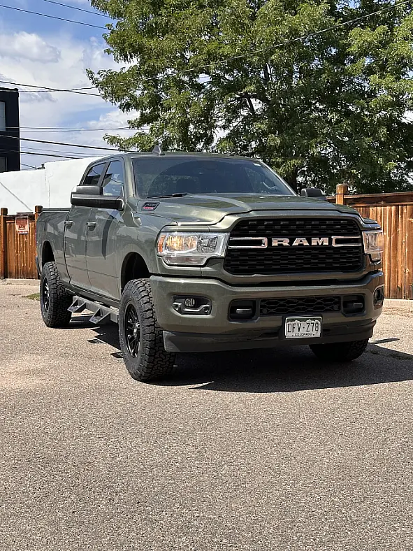 AGP HD304 Black Aftermarket Wheel on 2023 RAM 2500