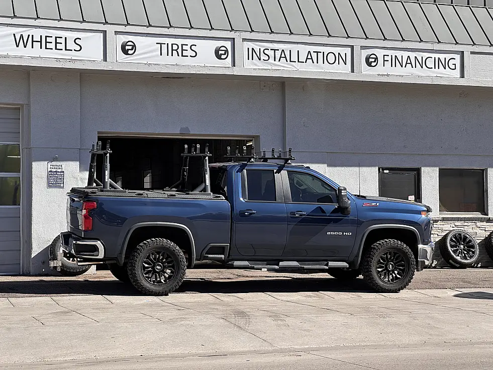 AGP Black HD304 Wheel on 2024 Chevrolet Silverado 2500HD