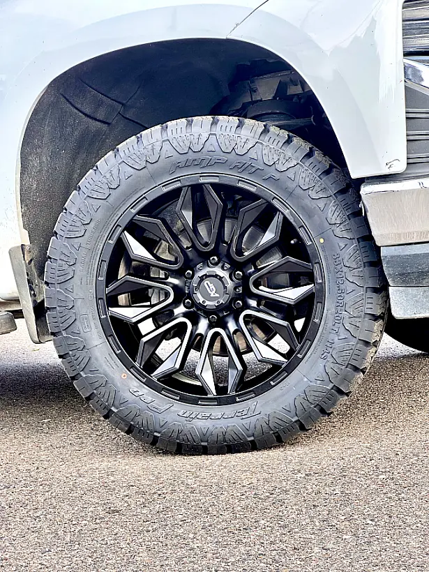 AGP Black HD304 Wheel on 2025 Chevrolet Silverado 1500