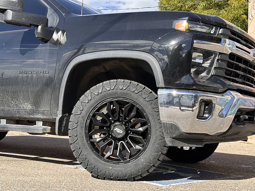 2025 Chevrolet Silverado 2500HD with AGP HD304 Black Wheels