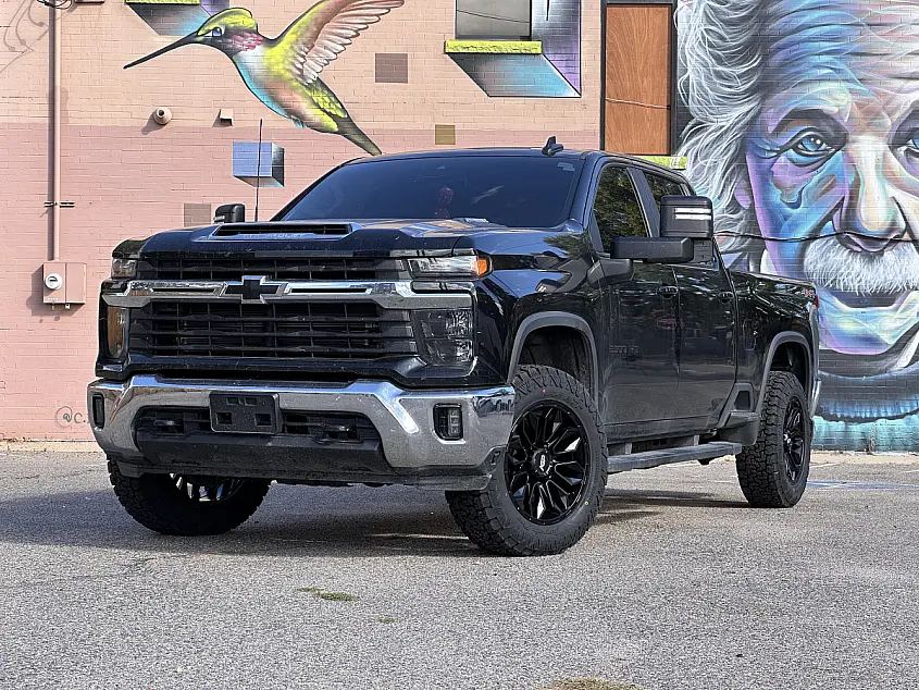 2025 Chevrolet Silverado 2500HD with Black AGP HD304 Rims