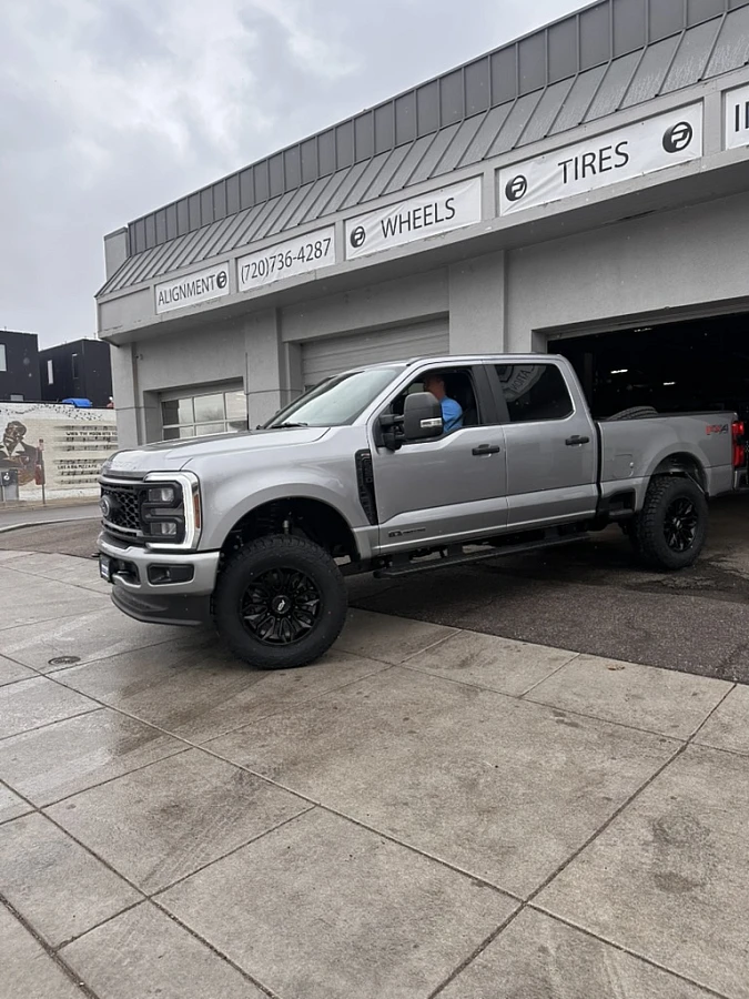 2025 Ford F-250 with AGP HD304 Black Wheels
