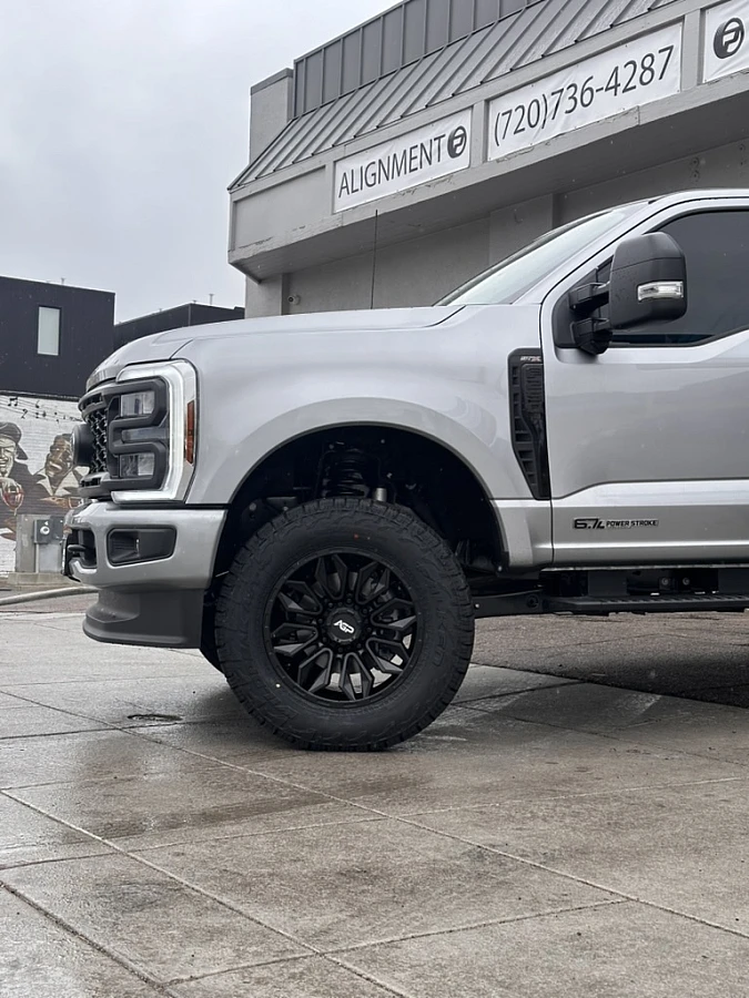 AGP Black HD304 Wheel on 2025 Ford F-250