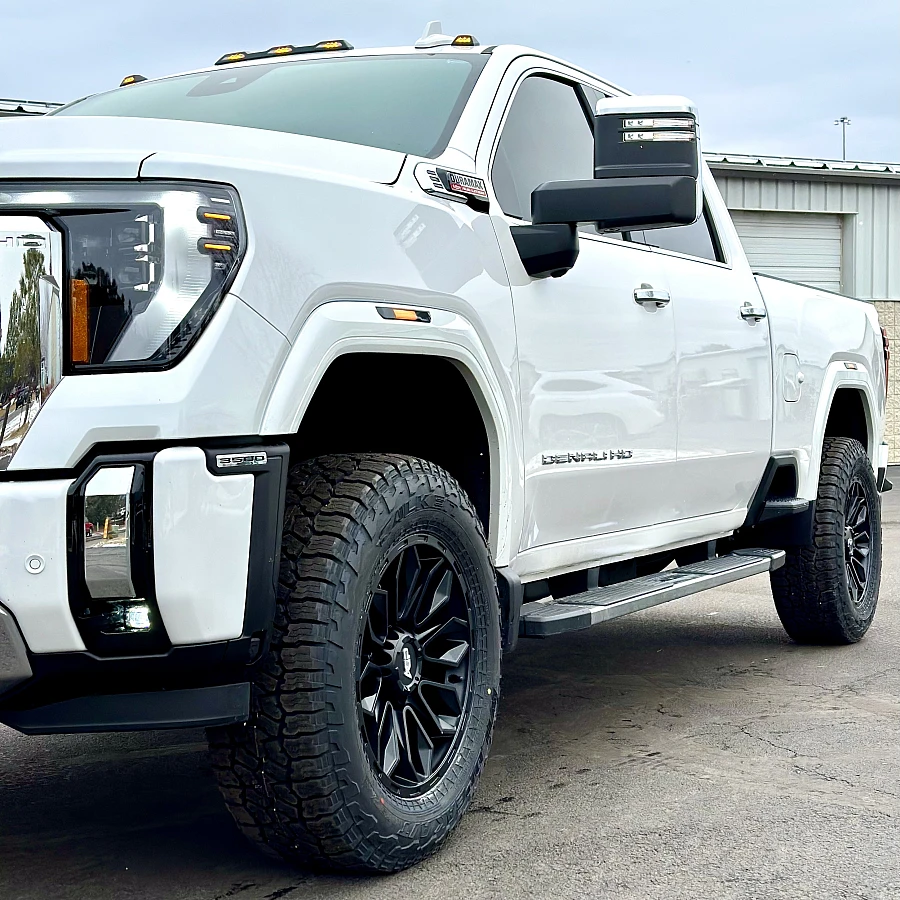 2025 GMC Sierra 2500HD with AGP HD304 Black Rims