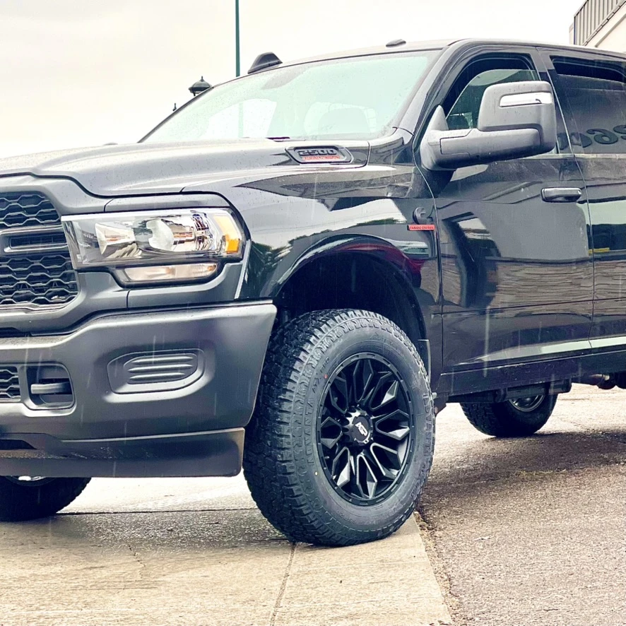 2025 RAM 2500 with AGP HD304 Black Rims
