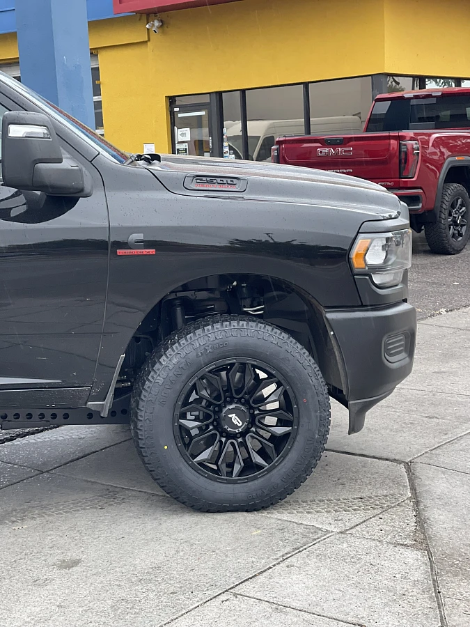 2025 RAM 2500 with AGP HD304 Black Wheels