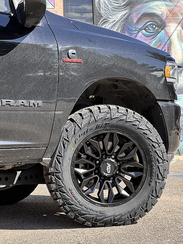 AGP Black HD304 Wheel on 2025 RAM 3500