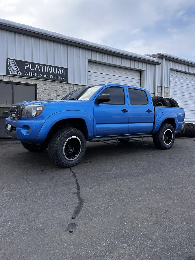 Black and Polished AGP TRUX on 2014 Toyota Tacoma