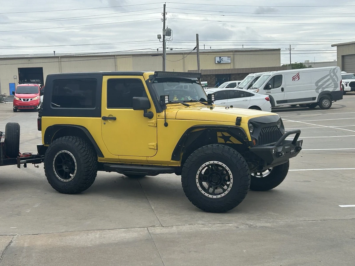 Black and Polished AGP TRUX on 2016 Jeep Wrangler