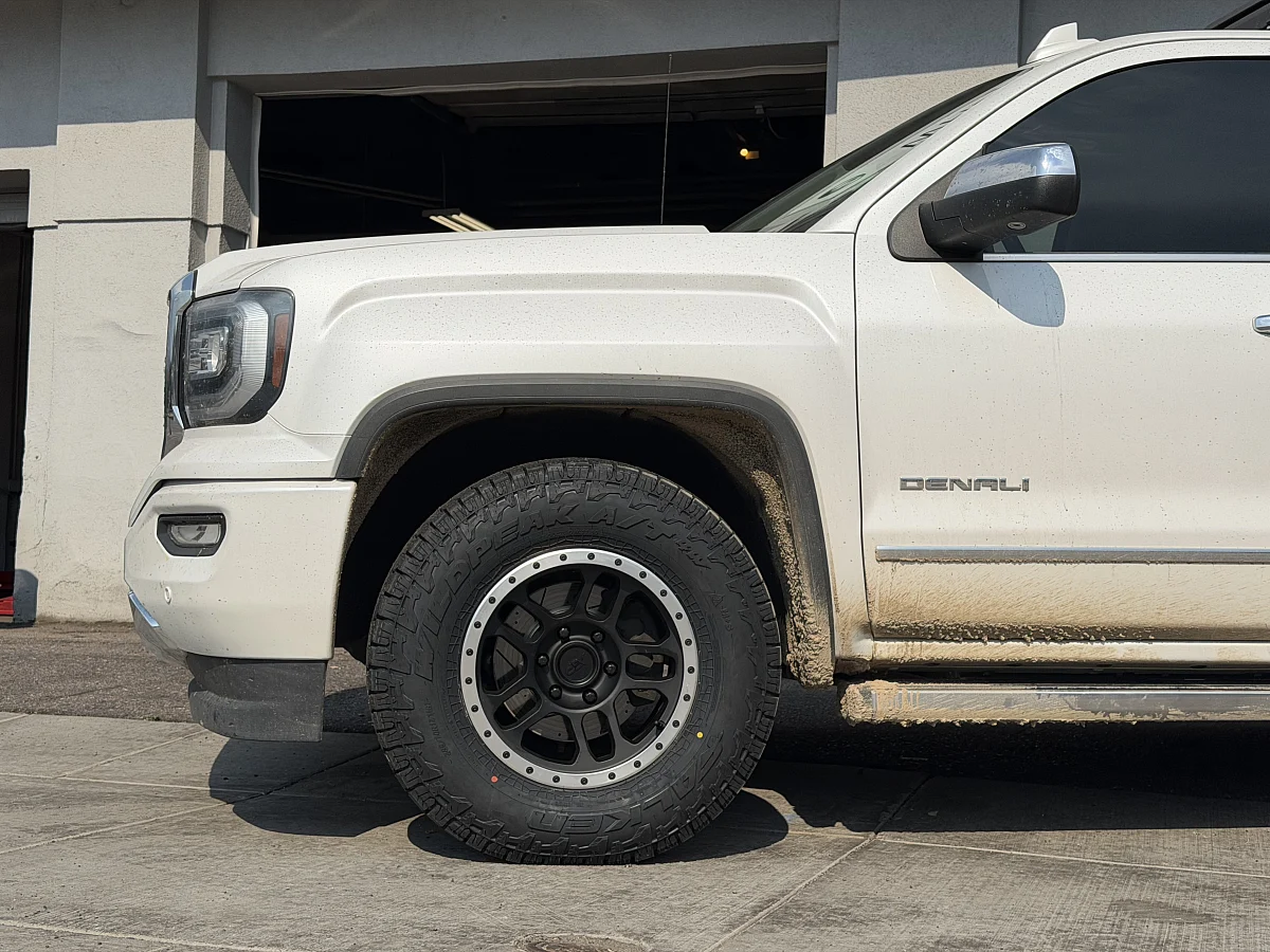 2017 GMC Sierra 1500 with AGP TRUX Black and Polished Wheels
