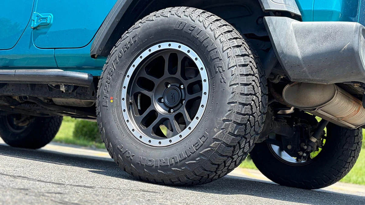 2020 Jeep Wrangler with AGP TRUX Black and Polished Wheels