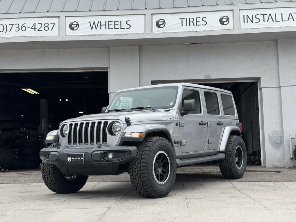 2023 Jeep Wrangler with AGP TRUX Black and Polished Wheels