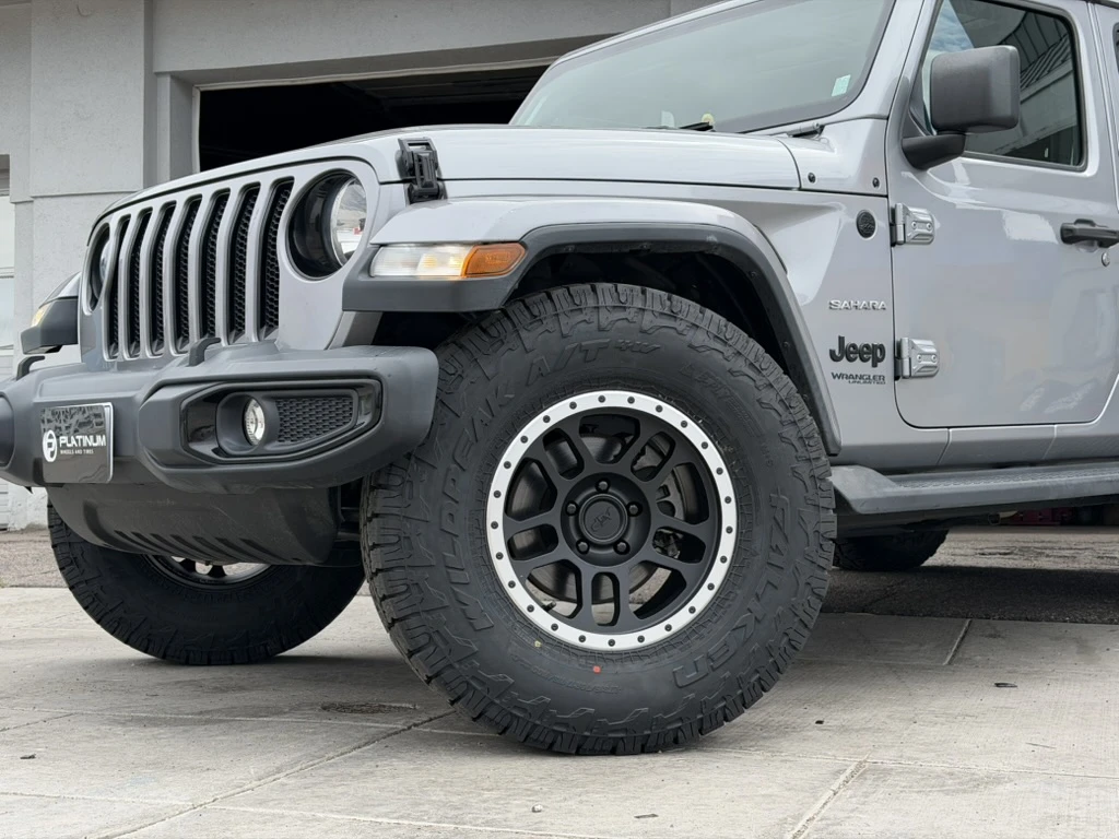 AGP TRUX Black and Polished Aftermarket Wheel on 2023 Jeep Wrangler