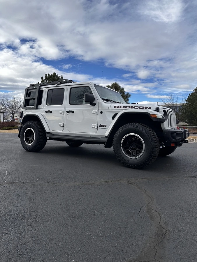 Black and Polished AGP TRUX on 2024 Jeep Wrangler