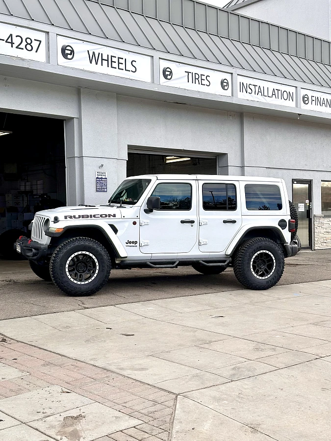 2025 Jeep Wrangler with AGP TRUX Black and Polished Wheels