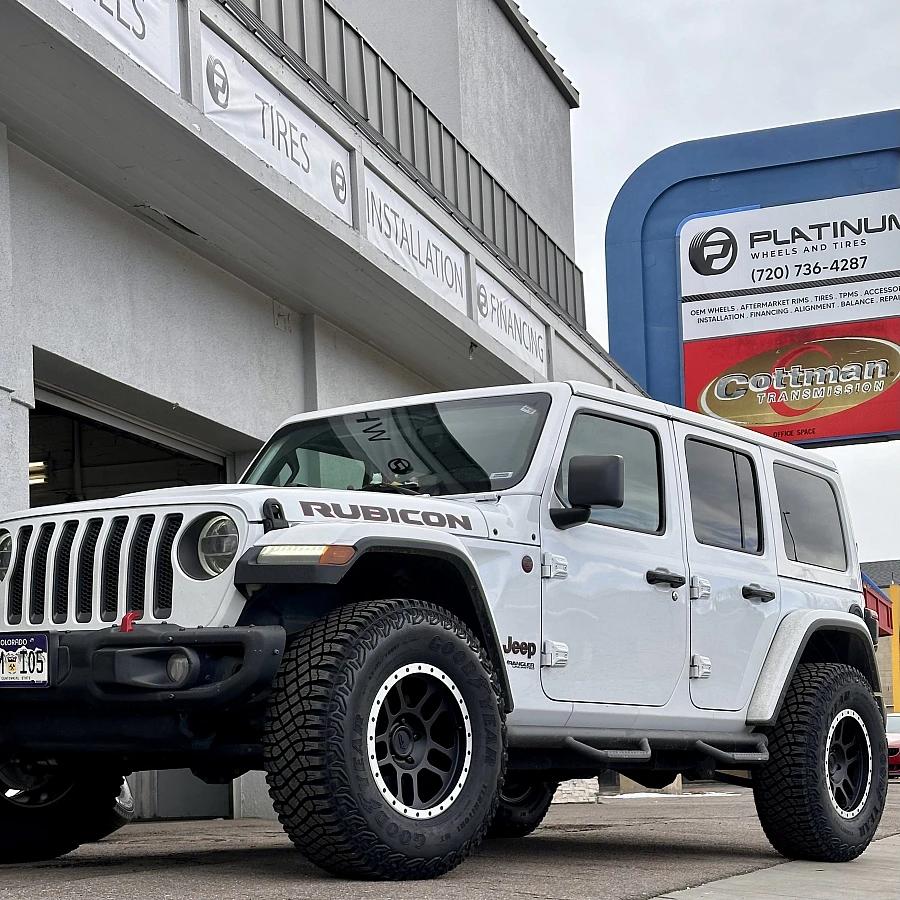 2025 Jeep Wrangler with AGP TRUX Black and Polished Rims