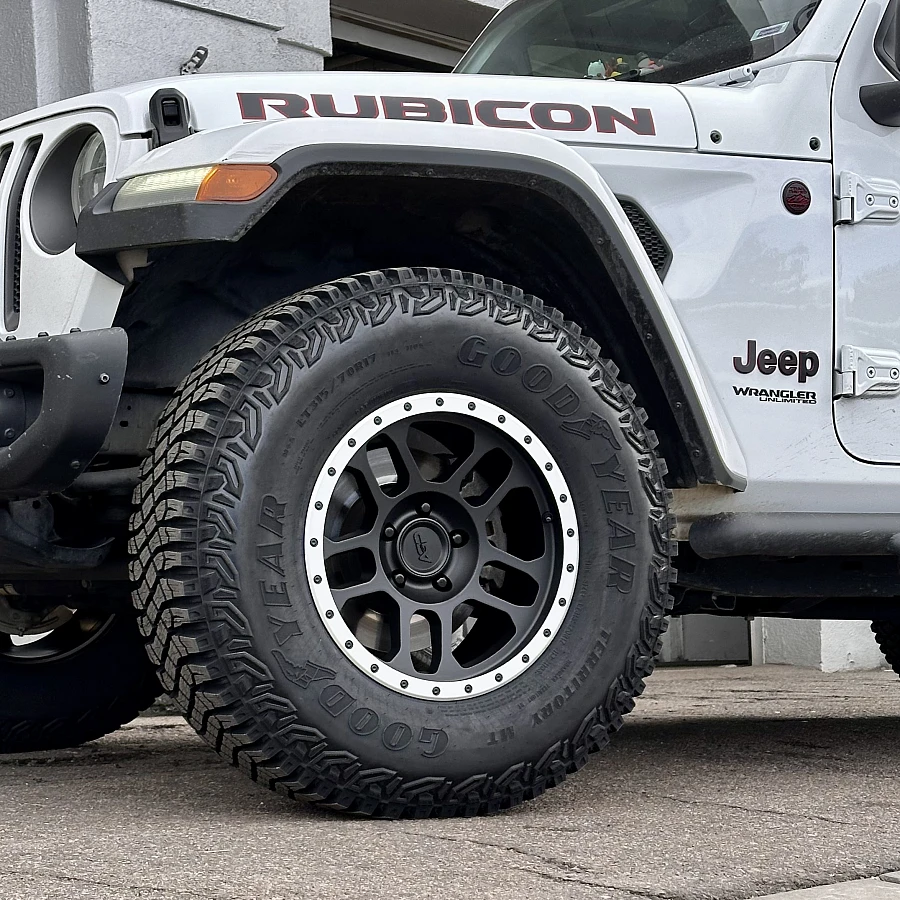 AGP TRUX Black and Polished Rim on 2025 Jeep Wrangler