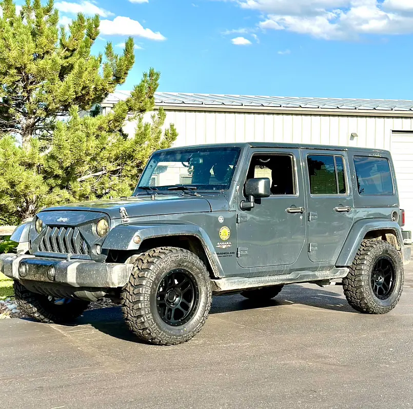 2022 Jeep Wrangler with AGP TRUX Black Wheels