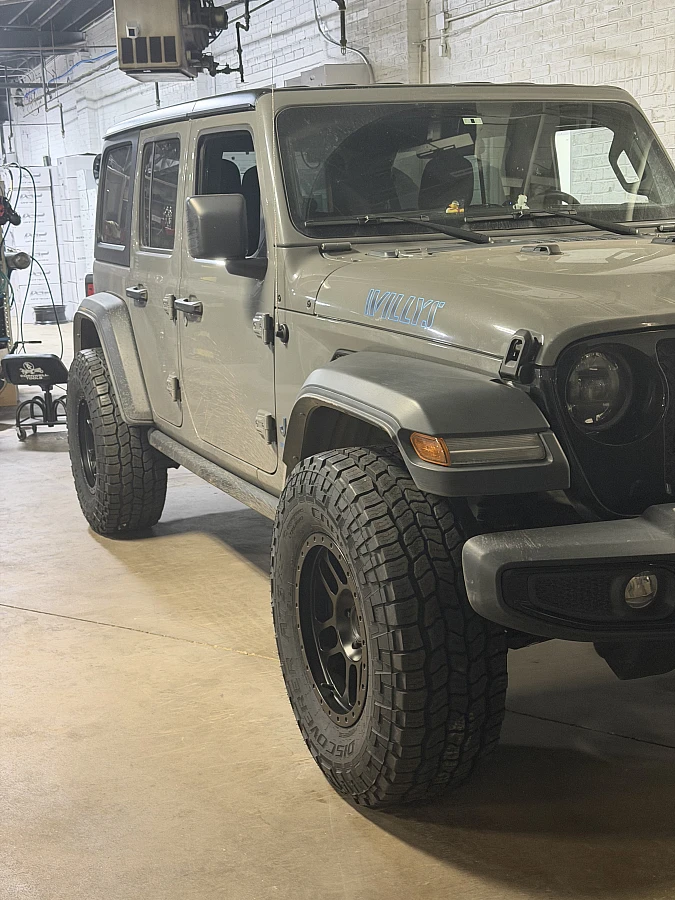 2024 Jeep Wrangler with AGP TRUX Black Wheels