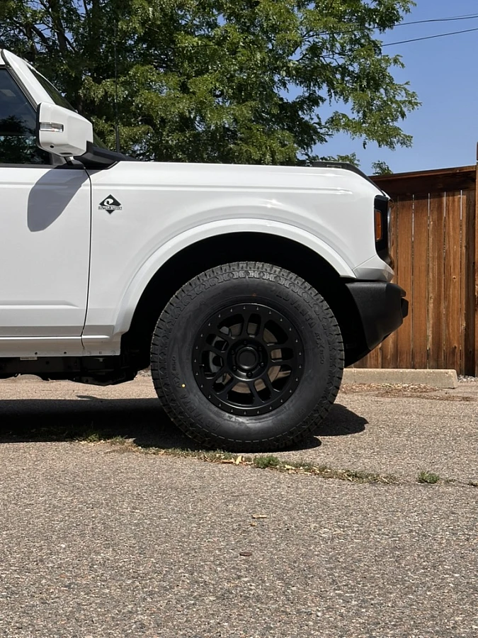 2025 Ford Bronco with AGP TRUX Black Rims