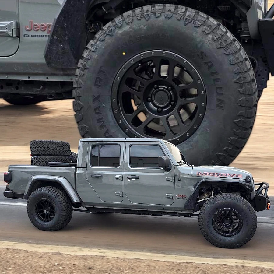 2025 Jeep Gladiator with AGP TRUX Black Wheels