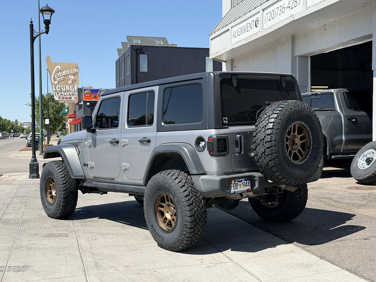 2019 Jeep Wrangler with Bronze AGP TRUX Rims
