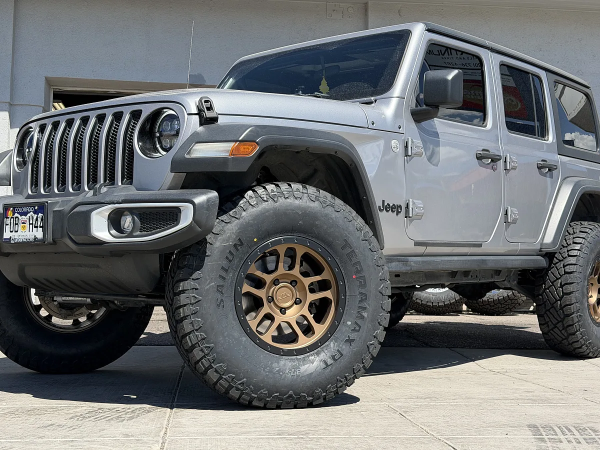 2019 Jeep Wrangler with AGP TRUX Bronze Rims