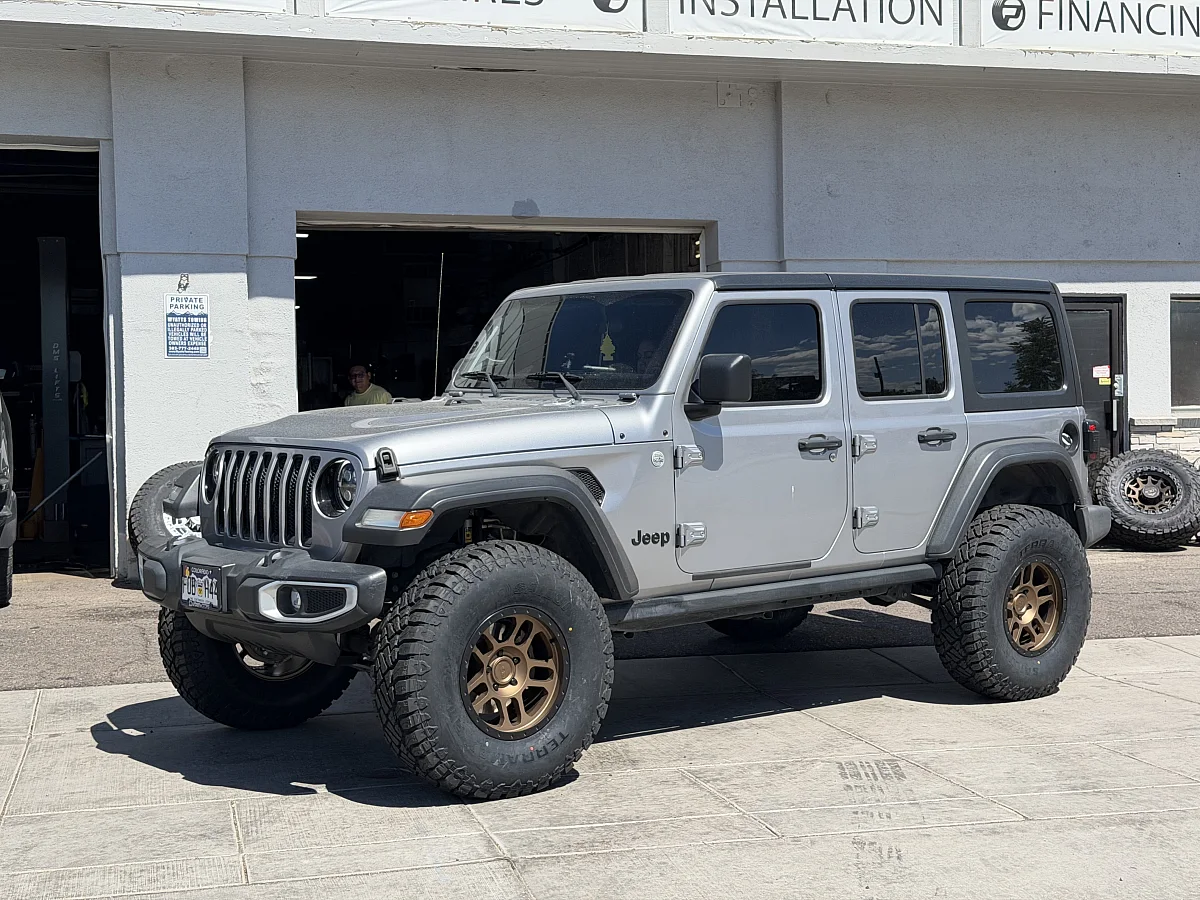Bronze AGP TRUX Rim on 2019 Jeep Wrangler