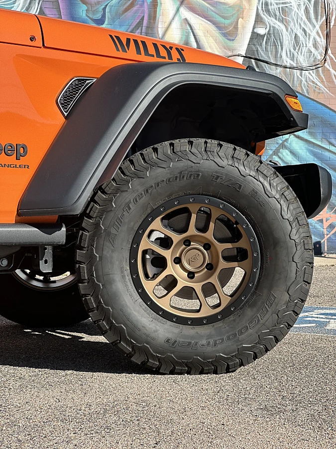 2025 Jeep Wrangler with AGP TRUX Bronze Rims