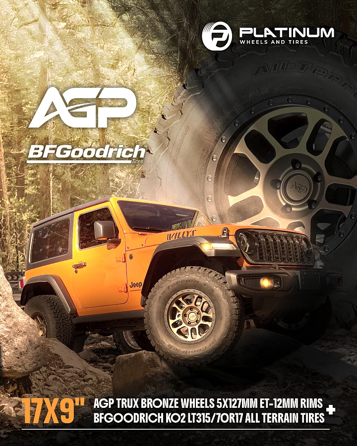 AGP TRUX Bronze on 2025 Jeep Wrangler