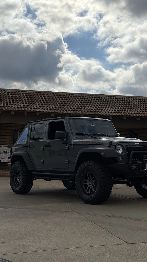 AGP TRUX Grey and Black Rim on 2023 Jeep Wrangler