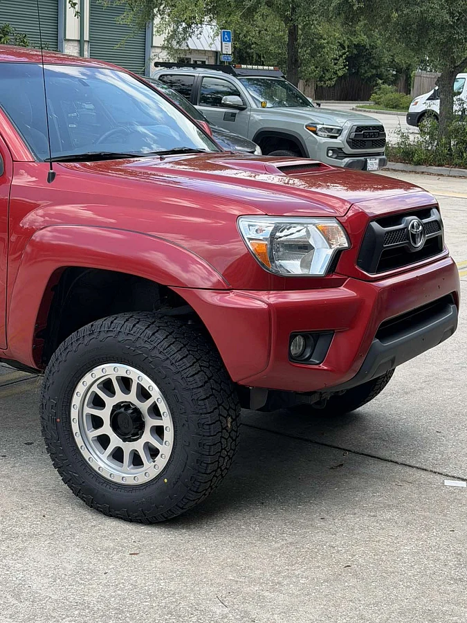 2008 Toyota Tacoma with Basta RF1 Polished Silver Wheels